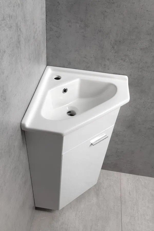 Aqualine Aqualine, ZOJA mosdószekrény 40,5x74x40,5 cm, fehér, 50345