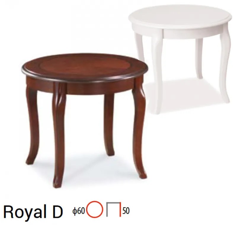 Royal D Lerakóasztal Fehér