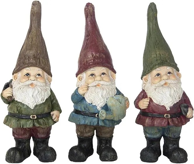 Álló törpe szobor, 3 féle, S