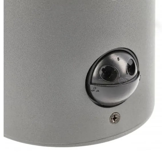 Lámpa Kerti lámpatest CORTA-AU PIR, E27, MAX.25W, IP44, AC220-240V, 50-60Hz, gyertya, felső, grafit