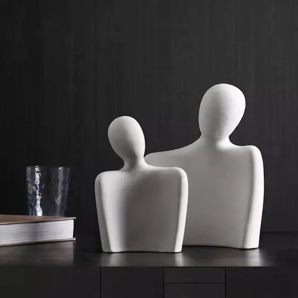 Fehér asztali dísz, 20 x 5,5 x 14,5 cm