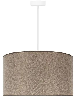 Duolla - Csillár zsinóron ROLLER ECO RECYCLING 1xE27/15W/230V átm. 45 cm barna