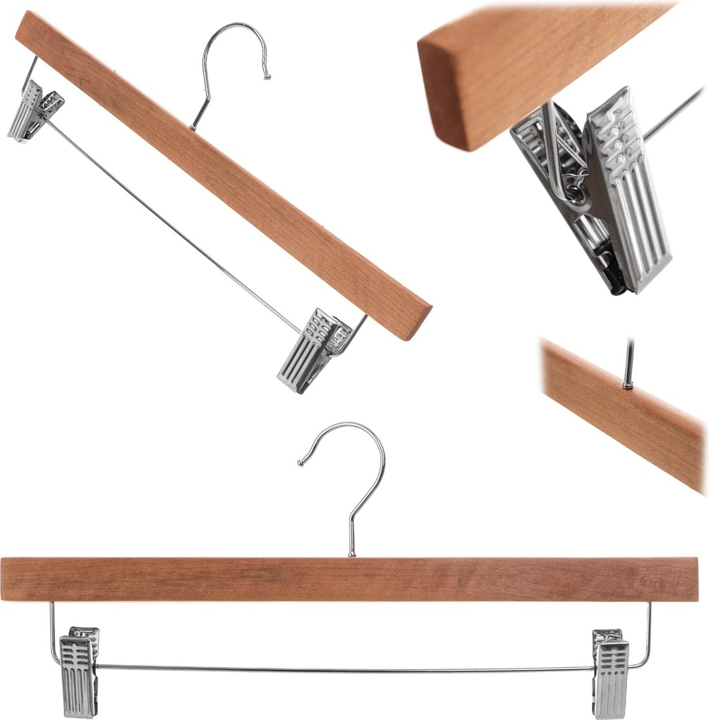 Ruhaakasztó Fa Ruha Csipeszekkel Loft Gardróbszekrény Erős