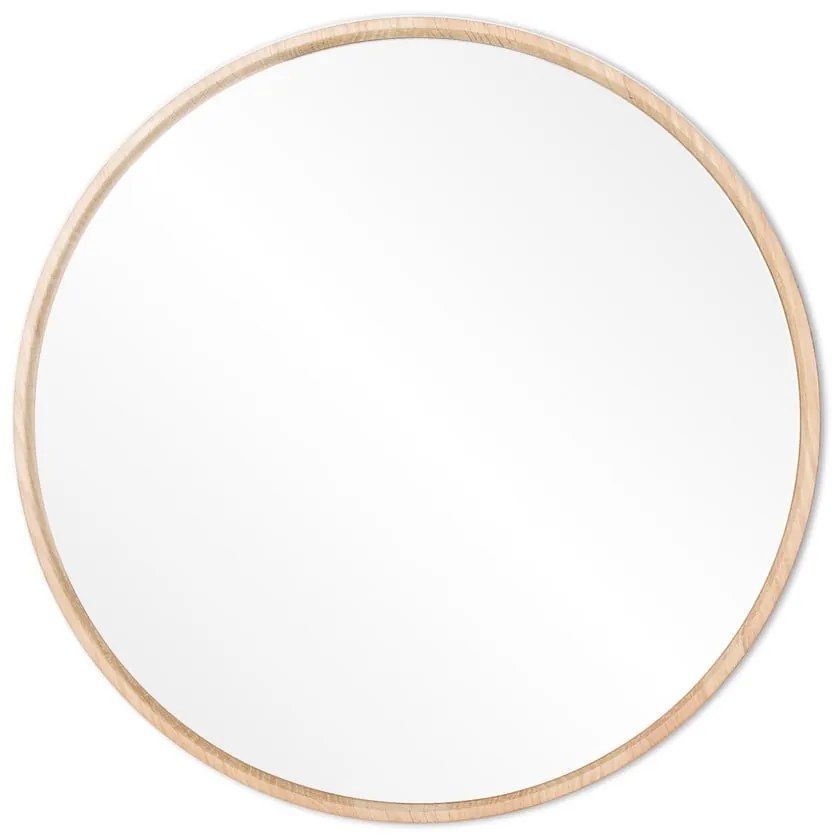Look falitükör tömör tölgyfa kerettel, ⌀ 32 cm - Gazzda