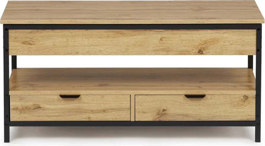 CT-I1201 tölgy MDF dohányzóasztal 100 × 50 × 48 cm