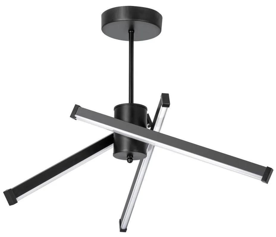 LED Csillár rúdon 3xLED/10W/230V 3000-6500K átm. 62 cm fekete