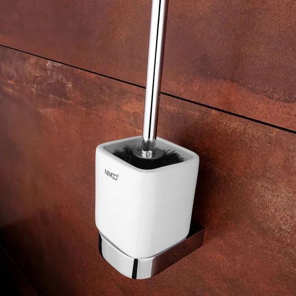 NIMCO NK készlet-94KN-26 - Falra szerelhető WC kefe és wc papír tartó NIKAU króm