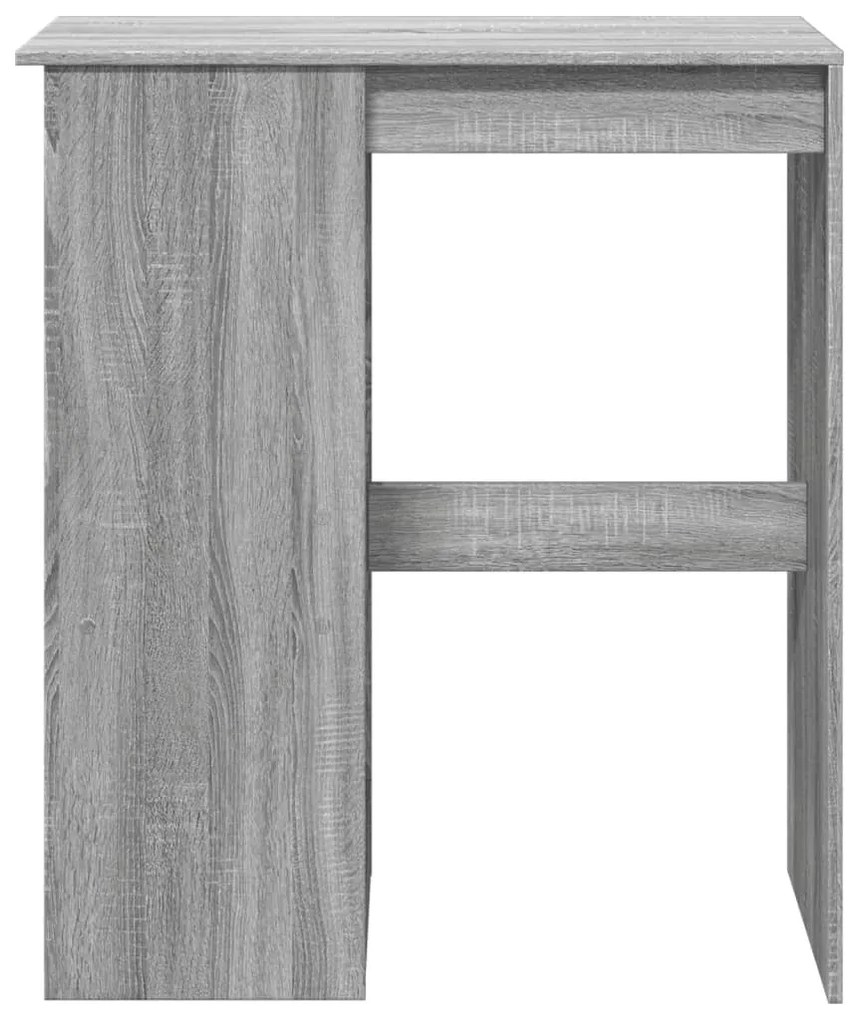szürke sonoma szerelt fa bárasztal tárolókkal 90x47,5x103,5 cm