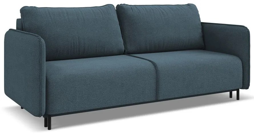 Kék kinyitható-tárolóhelyes kanapé 226 cm Luana – Makamii