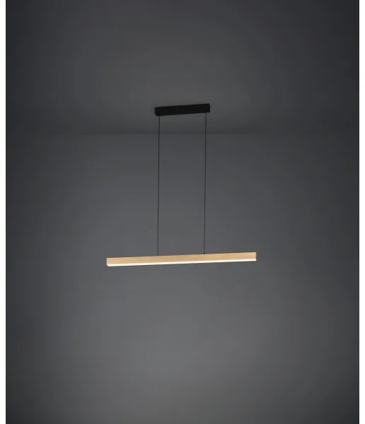 Eglo 390369 - LED Dimmelhető csillár zsinóron MONTEBUONO LED/21W/230V 3000K barna