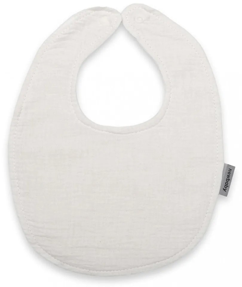 Muszlin baba előke New Baby white