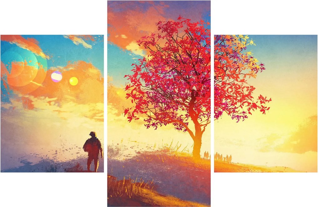 Egy fa képe a dombon (90x60 cm)