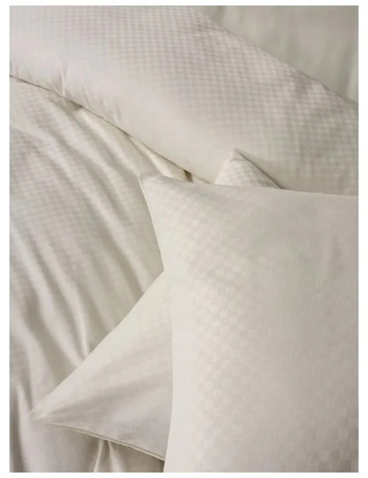 Bézs kétszemélyes-hosszabbított renforcé pamut ágyneműhuzat 240x220 cm Checkered – Mila Home Luxury