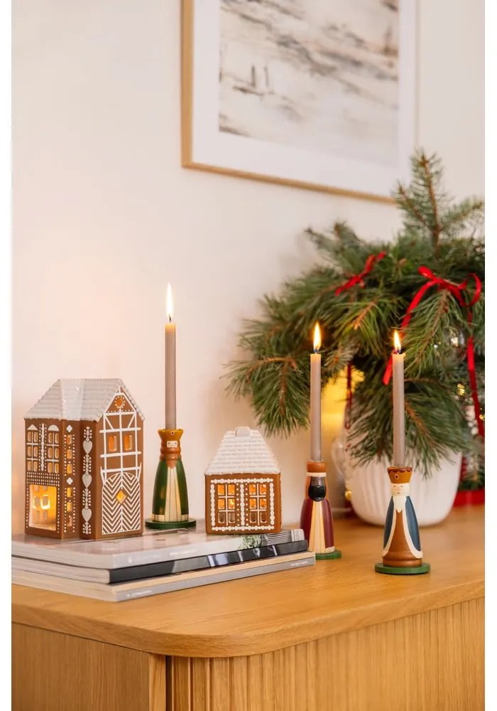 Kerámia gyertyatartó teamécseshez Gingerbread Lighthouse – Kähler Design