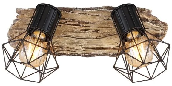 Globo 54017W-2 - PRISKA 2xE27/60W/230V spotlámpa