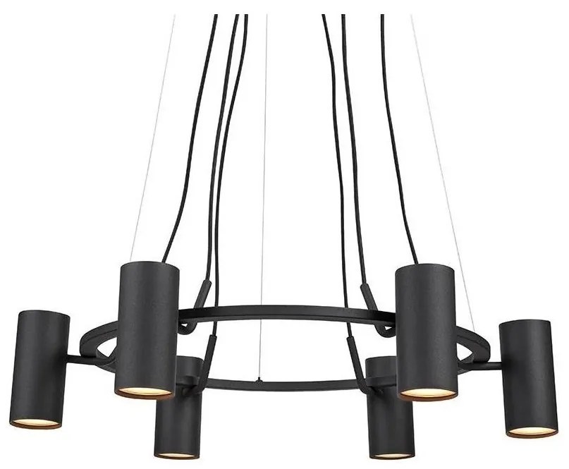 Markslöjd 107357 - Csillár zsinóron PORTO 6xGU10/12W/230V