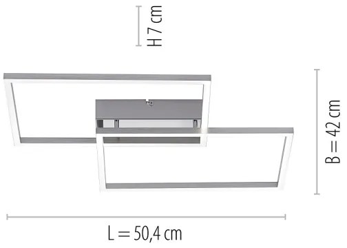 Leuchten Direkt 14018-55 - LED Dimmelhető csillár IVEN 2xLED/15W/230V