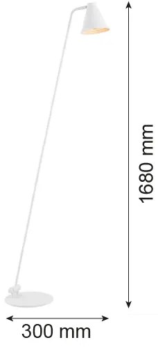 Argon 8001 - Állólámpa AVALONE 1xE27/15W/230V fehér