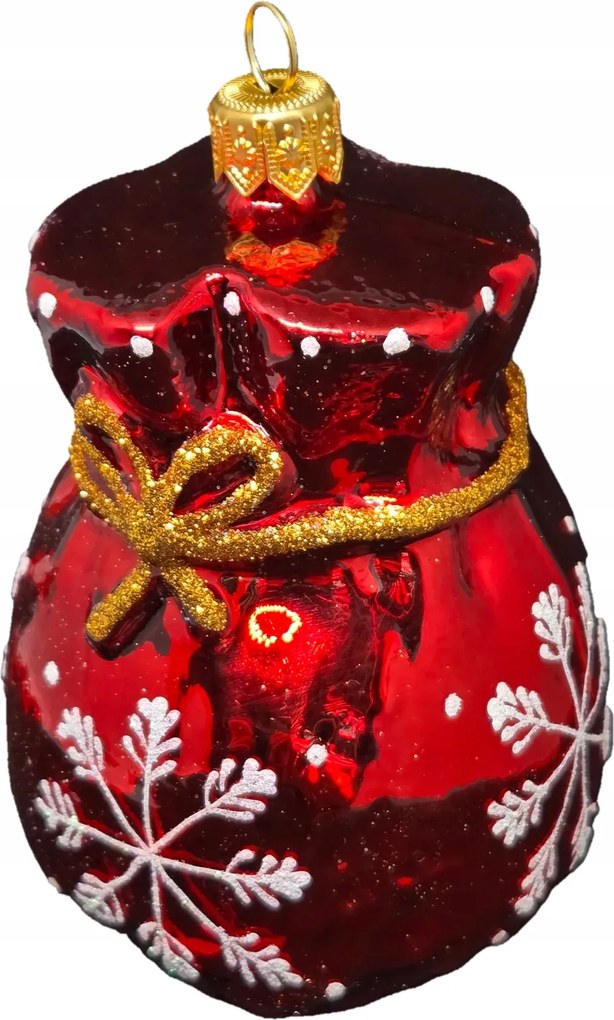 KollekcióPiros karácsonyi táska arany masnival