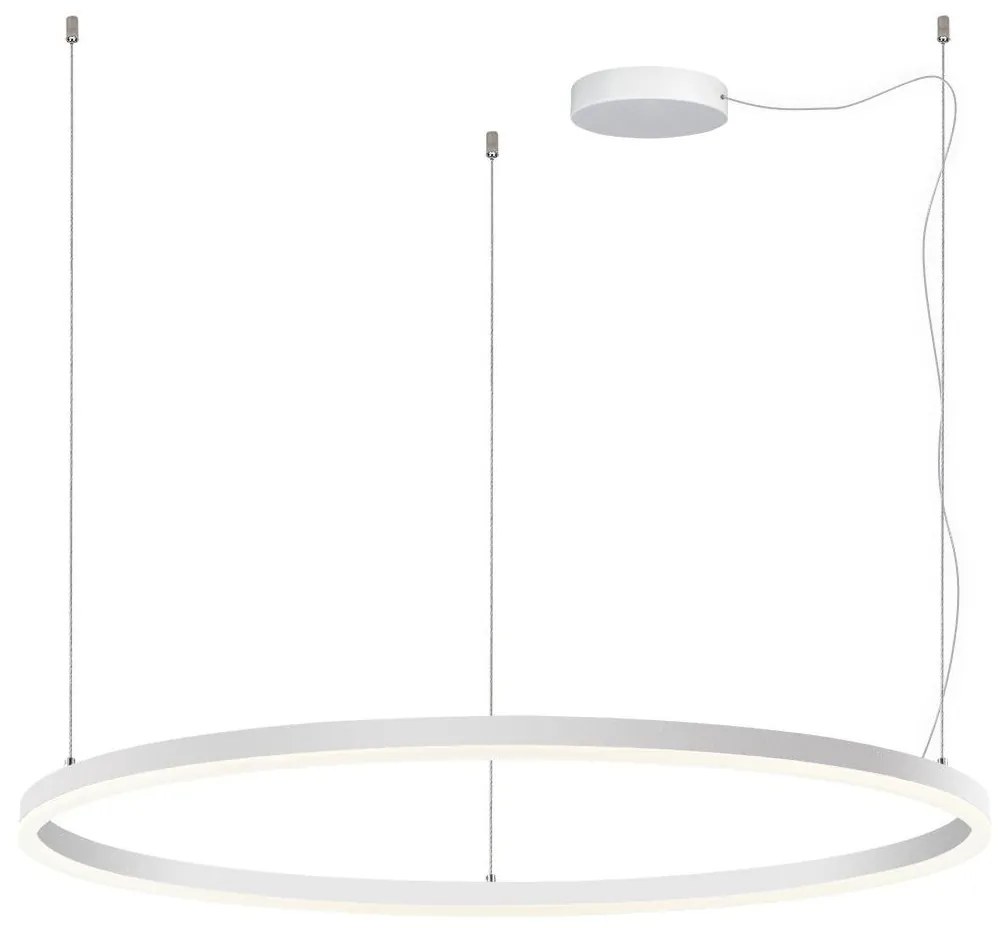 LED2 - LED Dimmelhető csillár zsinóron CIRCLE 80W/230V 3000K/4000K átm. 100cm fehér