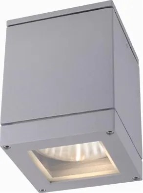 RENDL QUADRA M mennyezeti lámpa ezüstszürke 230V LED E27 8W IP54