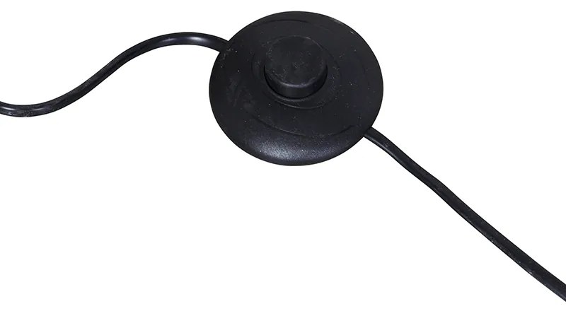 Modern ív lámpa fekete fehér állítható árnyékoló nélkül - XXL