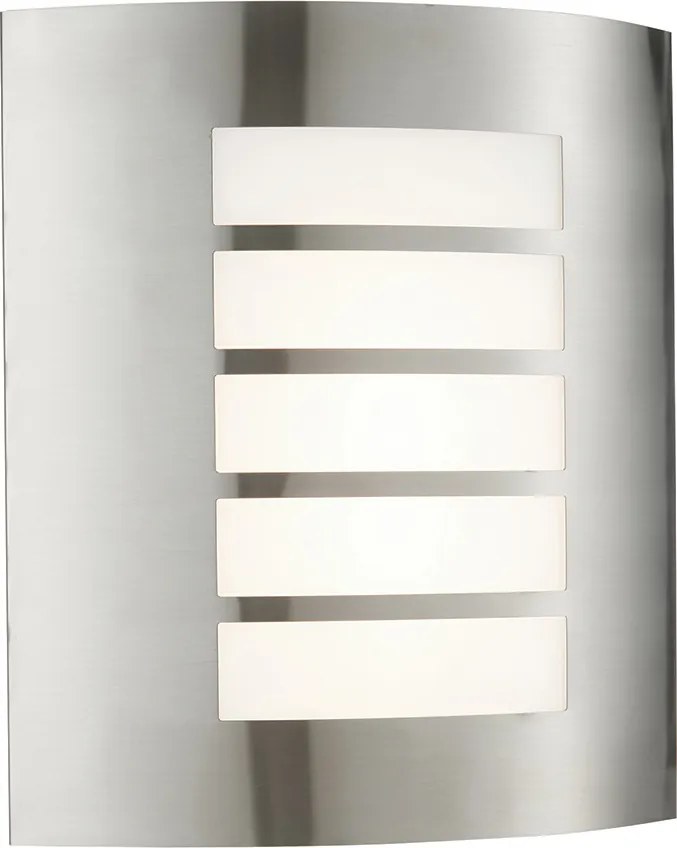 ENDON 75930 BIANCO Modern Kültéri Fali Lámpa Opál, Szálcsiszolt Acél LED IP44