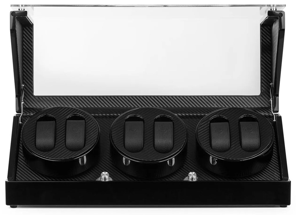 Klarstein CA3PM forgó óraállvány 6 óra számára, karbonkülső