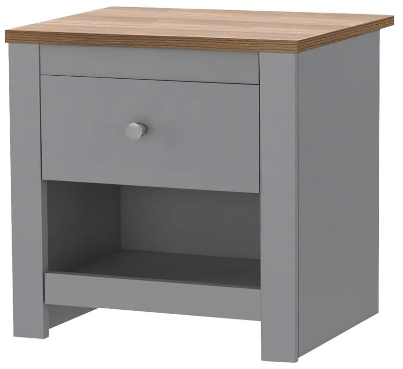 Szürke éjjeliszekrény Emerald – Støraa
