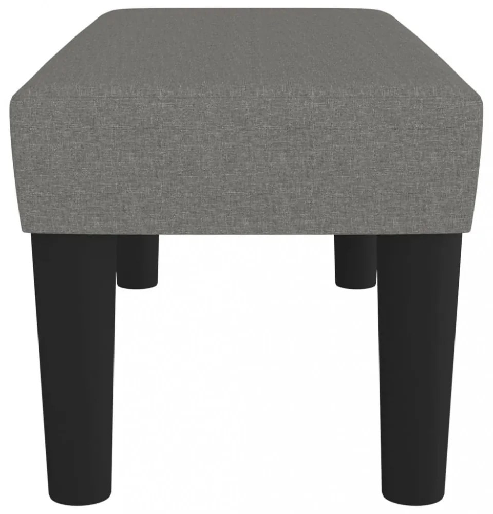 sötétszürke szövet pad 70 x 30 x 30 cm