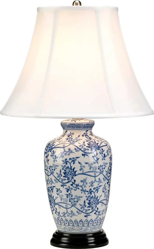 Elstead klasszikus asztali lámpa blue ekrü elsblue-g-jar-tl