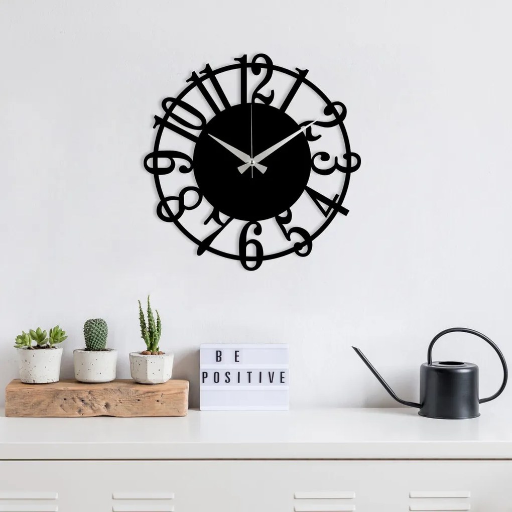 Enzoclock fém falióra, 48×48 cm – S006