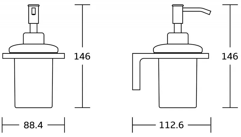 Mexen Lea szappanadagoló, króm, 70260388-00