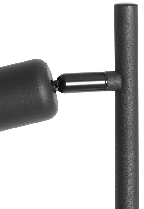 Design állólámpa fekete arannyal 3-lámpás - Noud