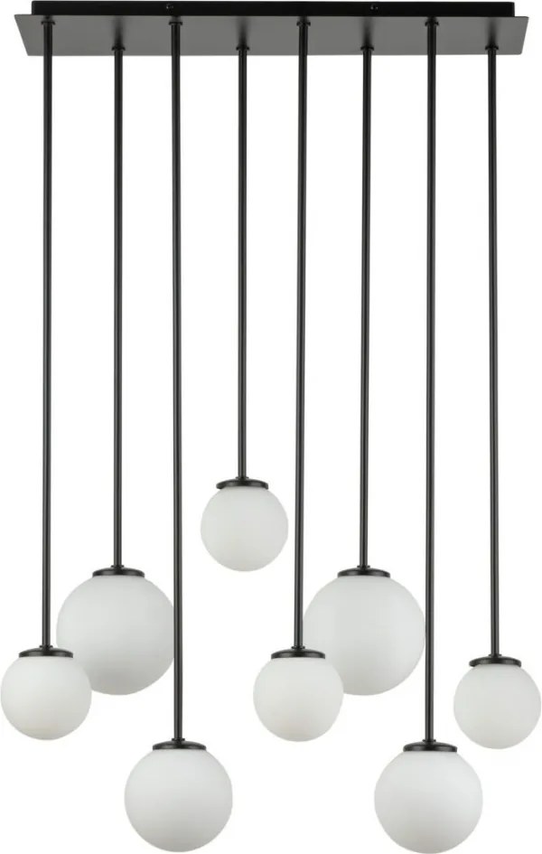 SIGMA LIGHTING 33495 TULIA Kristály Mennyezeti Lámpa Fehér, Fekete G9 IP20