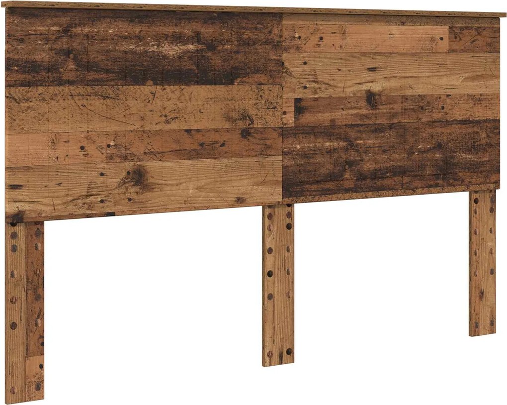 vidaXL Fejtámla fejtámlával Öreg fa 160 cm Faanyag