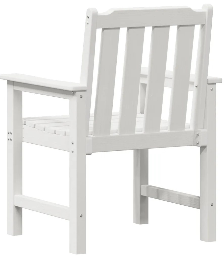 Kerti Étkező Székek 6 db Fehér 65.5x55.5x88 cm HDPE