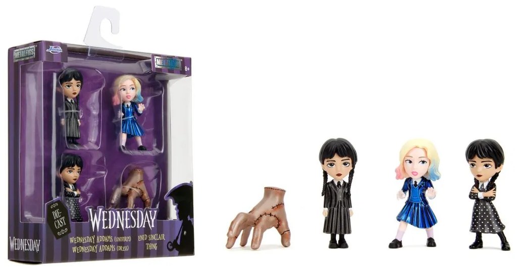 Wednesday figurák 7 cm - 4 darabos készlet