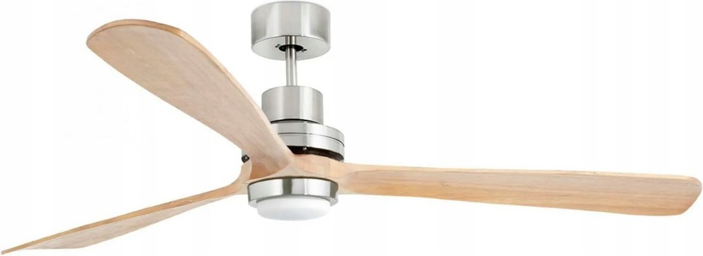 Faro Lantau XL Led mennyezeti ventilátor DC, nikkel/fenyő, távirányítóval,