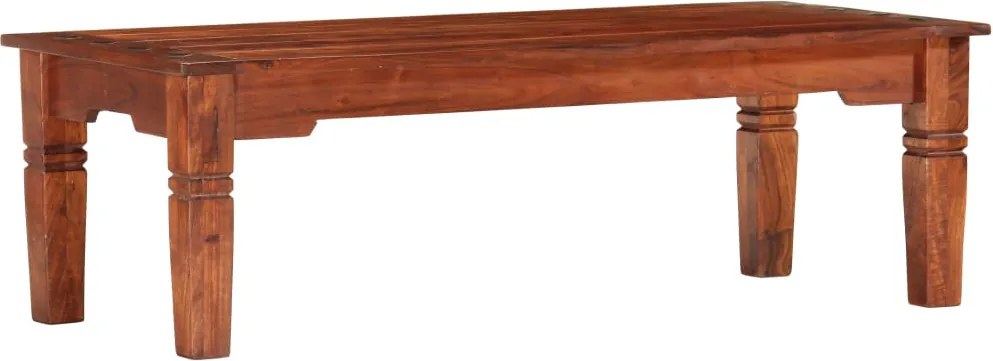 vidaXL tömör akácfa dohányzóasztal 110 x 50 x 35 cm