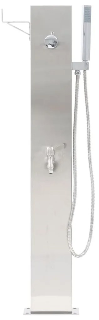 Rozsdamentes acél kerti zuhanycsaptelep 110 cm