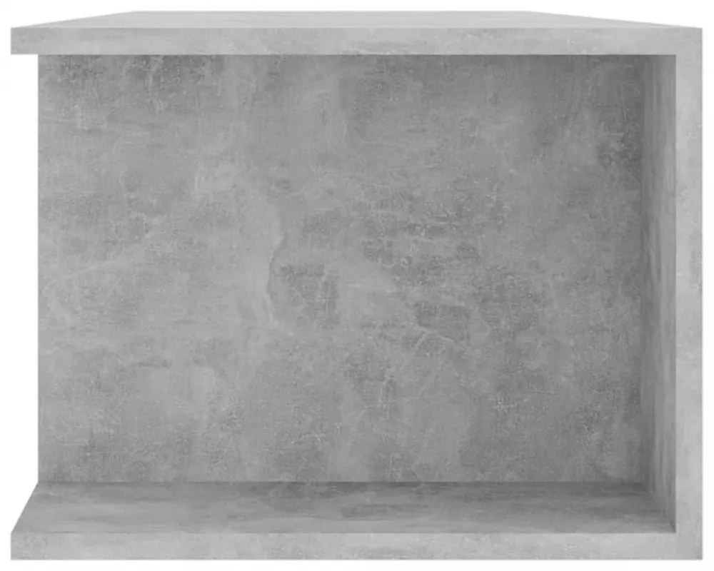 betonszürke TV-szekrény LED-lámpákkal 135 x 39 x 30 cm