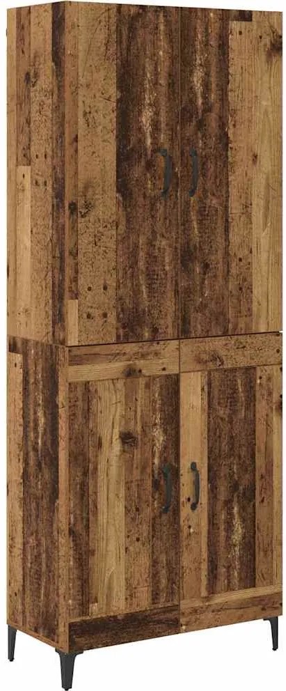 vidaXL Magasfiú Öreg fa 69,5 x 34 x 180 cm Faanyag