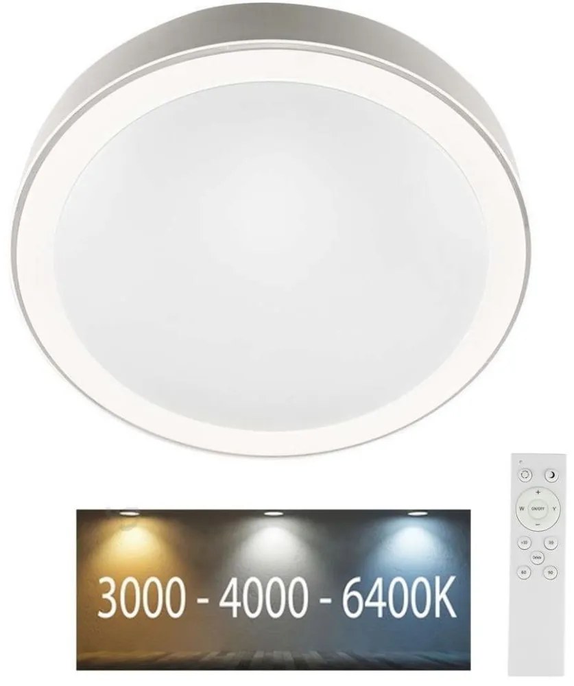 V-Tac LED Dimmelhető mennyezeti lámpa LED/40W/230V 3000K/4000K/6500K + távirányító VT0880