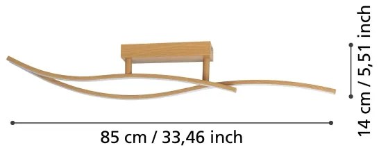 Eglo 901211 - LED Mennyezeti lámpa GRISOLIA LED/12W/230V 4000K bézs