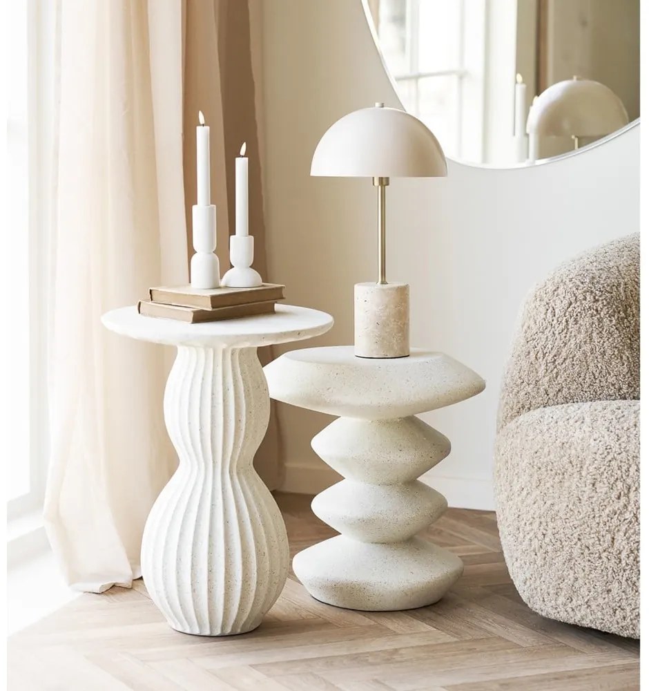 Kő kerek tárolóasztal ø 36 cm Blackburn – House Nordic