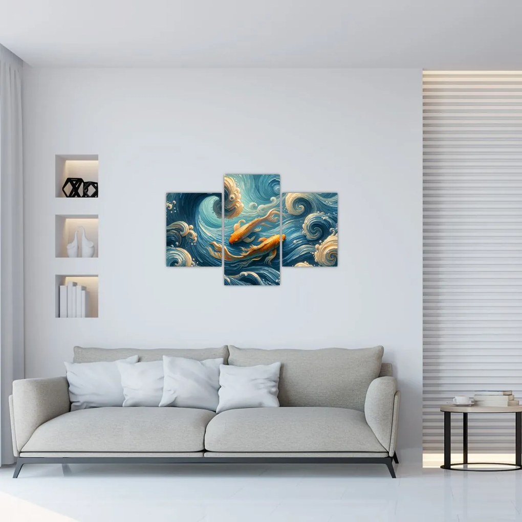 Kép - Aranyhalak (90x60 cm)