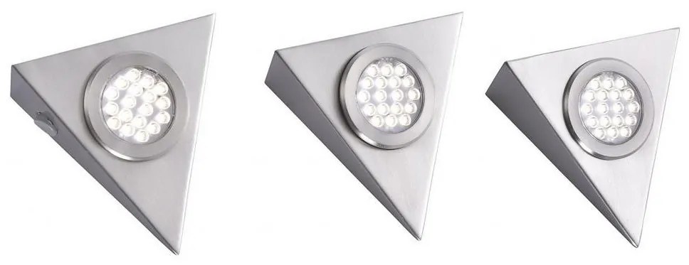 Paul Neuhaus 1119-55-3 - KÉSZLET 3x LED Bútorvilágítás érzékelővel LED/2,5W/230V