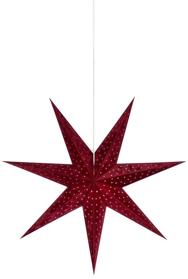 Markslöjd Markslöjd 705486 - Karácsonyi dekoráció VELOURS 1xE14/6W/230V 75 cm piros ML0851