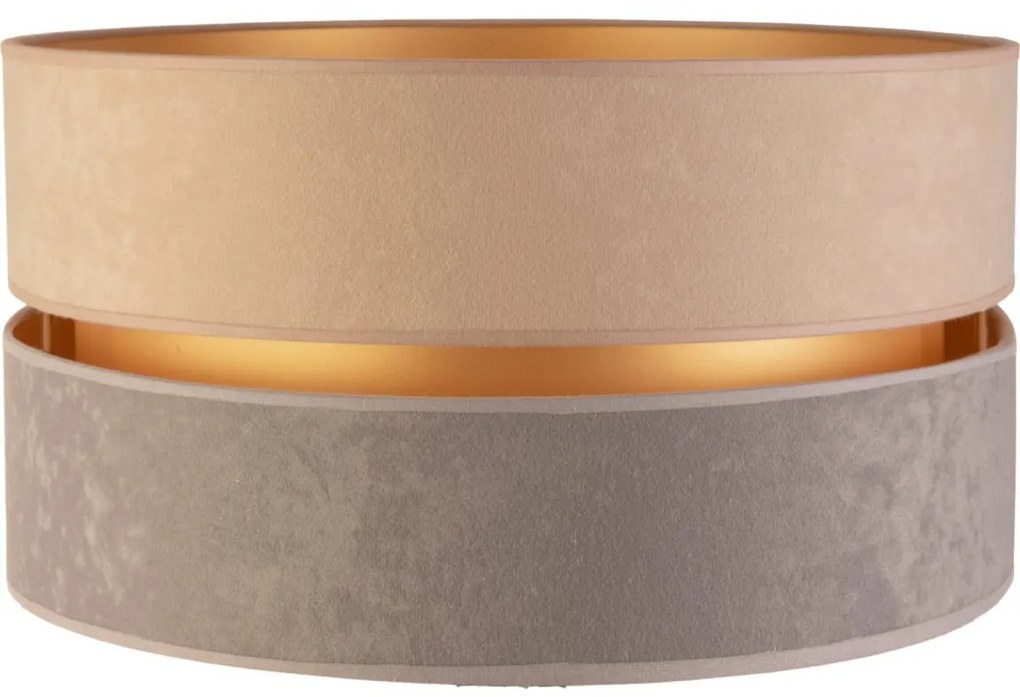 Duolla - Univerzális DUO E27 lámpabúra 40 cm bézs/szürke/arany